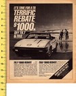 Vintage 1980 Triumph Tr7 Tr8 Car Ad  1000 Rebate Jaguar Rover Original Print