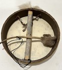 Native American Us Rawhide Hand Drum  Hand Painted  