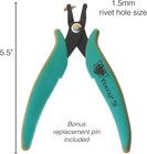 Vintaj Tools By The Beadsmith 1 5mm Metal Hole Punch Pliers With Gauge Guard    