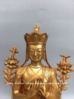 12 4  Old Tibet Copper Gilt Je Tsongkhapa Guru Marpa Lama Teacher Buddha Statue