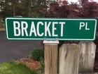  Street Sign Bracket - For 4  X 4  Wood Post