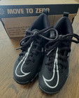 Nike Boys Size  10c  Black Alpha Menace 3 Shark Cv0581-010 Football Cleats
