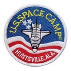 Vintage Us Space Camp Patch  Huntsville Al  Embroidered  Sew iron On  3 x3 