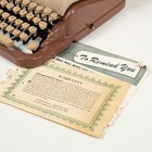 1955 Underwood Deluxe Quiet Tab Portable Typewriter W  Case Serviced Cleaned