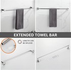 Bathroom Hardware Set Chrome Bathroom Accessory Set Towel Bar 8 Pieces Set