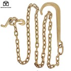 J Hook Grade 70 Mini R Hook Recovery Wrecker 5 16    8 Ft Tow Chain 15 