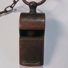 Ww1 Ww2 Brass Trench Whistle With Chain 