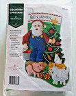 Country Christmas - Farmer Santa Felt Applique Stocking Kit By Merry Stockings