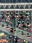 Vintage Hmong Story Cloth Set 2pc Secret War Vietnam Refugee History 36x35 19x18