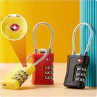Tsa Approved 3 Digit Combination Cable Lock Luggage Suitcase Travel Bag Security