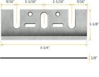 4pc 3-1 4 Inch Hss Planer Blades For Dewalt D26676 makita D-17223 n1900b kp0800k