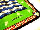 9x12 Tobacco Felt Cigar Flag Greece C 1910-20s Antique Wwi Era