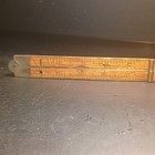 Antique 1905-1920 2 Foot Boxwood   Brass Folding Ruler Stanley No62 