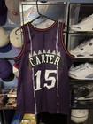 Mitchell   Ness Vince Carter  15 Toronto Raptors Purple Jersey Men   s L