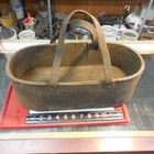 Antique Handmade Farrior s Tool Box 17 X 7 5 X 5  Inches Rubber leather wood