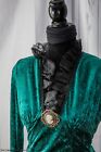Victorian Dress Green Medium Costume Velvet Western Theater Historical Pioneer