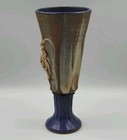 Studio Art Pottery Stoneware Lion Footed Vase