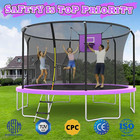 8ft 10ft 12ft 14ft Outdoor Trampoline With Safety Enclosure Net And Ladder  Astm