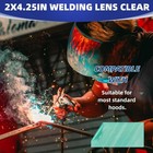 20pcs Of 2  X 4 25  Welding Helmet Hood Replacement Clear Lens Cover 2x4 1 4