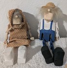 Lot Of 2 Clog Dancer Wooden Puppets Handcrafted William R Saling Farmer And Wife