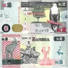 Zambia 2-100 Kwacha 6 Pieces Set  2021-2022  P-56-61  Unc