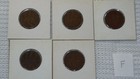 5-piece Mixed Year Lot Of Authentic Japanese 1 Sen Bronze Coins  taisho Era 