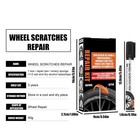 Alloy Wheel Repair Kit For Scuffs  Scratches And Kerb Damage  Sponge Pen Wipes