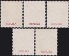 5 Pieces Cayman Islands 1907-1917 High Values Mnh Gummed Reproduction Stamp Sv
