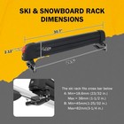 30 7  Ski Snowboard Roof Rack Racks Carrier For 3 Pair Skis Or 4 Snowboards
