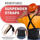Plus Size 2xl 3xl Back Brace With Removable Suspenders  Posture Corrector For He