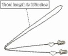 Eyeglass Chain Holder Glasses Strap Lanyard Clip Sunglasse Cord-rhinestone Heart