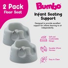Bumbo Infant Soft Foam Floor Seat W 3 Point Adjustable Harness  Monsoon  2 Pack 