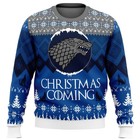 Game Of Thrones House Stark Ugly Christmas Men Pullover Crew Neck Sweatshirts