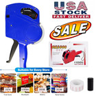 Mx-5500 8 Digits Price Tag Gun Marking Machine W sticker Labels Ink Roller Usa 