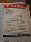Large Vintage 1969 Puerto Rico Wall Road Map Esso 74x27 Inches