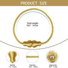 Nieffeiy Magnetic Curtain Tiebacks Outdoor Curtain Tie Backs Rope Decorative Mag