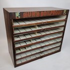 1920s Nun s Boilproof Sewing Thread Spool Display Cabinet Store Case Advertising