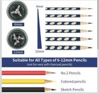Electric Pencil Sharpener 6-12mm No 2 colored Pencils  Super Sharp fast