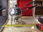 Vintage Aluminum Gravy Sauce Butter Warmer Made In Italy Candle Lit Fondue Ladle