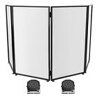 Portable Dj Event Facade Black white Scrim Frame Booth Par Lights W  Travel Bag