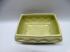 Vintage Cookson Pottery Rectangle Footed Green Planter Flower Pot  557 Usa Euc