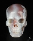 Gemstone 2 0  Mozambique Agate Carved Crystal Skull  Realistic  Crystal Healing