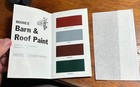 Vintage 1963 Benjamin Moore Paint Brochure Samples Ephemera Color Barn   Roof