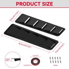 2pcs Glossy Black Car Hoods Vents Bonnet Cover Hood Scoop For Ford Mustang Gt