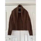 Banana Republic Brown Ribbed Alpaca Blend Cardigan L