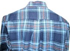Izod Blue Red Stripe  Soft  Plaid  Long Sleeve Flannel Shirt   Varied Sizes