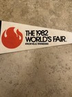 Vintage Felt 1982 Worlds Fair Wall Pennant Knoxville Tennessee  16 Inches