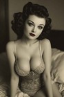 Vintage Glamour Women 4 Pack Photo Set Risque Retro Pin-up Portrait 4x6 Prints