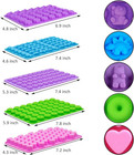 Silicone Gummy Molds Set Of 5  Candy Molds With 2 Droppers For Convenient Fillin