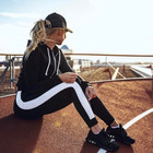 Women Fitness Yoga Running Sports Leggings Gym Athletic Pants Splice Activewear